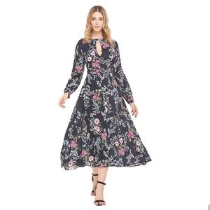 Long flower dress lightweight